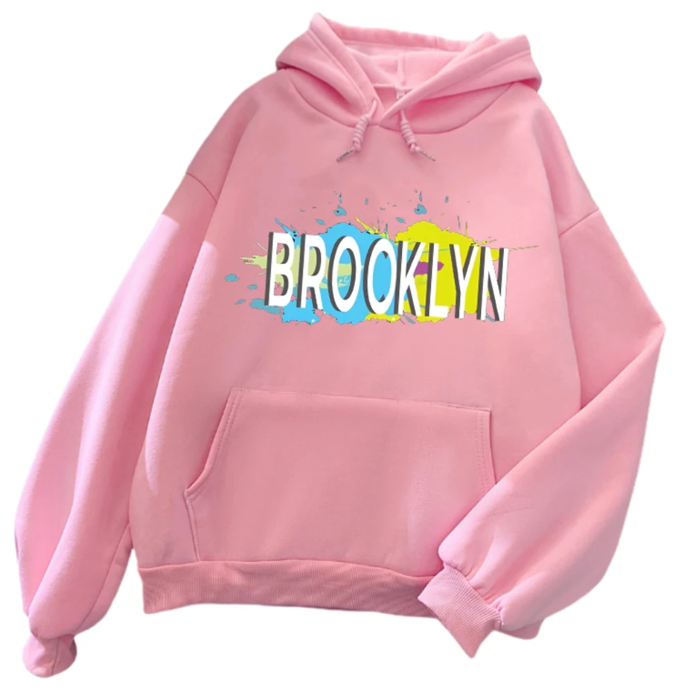 Brooklyn Letter Hoodie Ropa de mujer fashion y2k women men winter clothes hoodies Kawaii kpop hoodie streetwear hoodies women