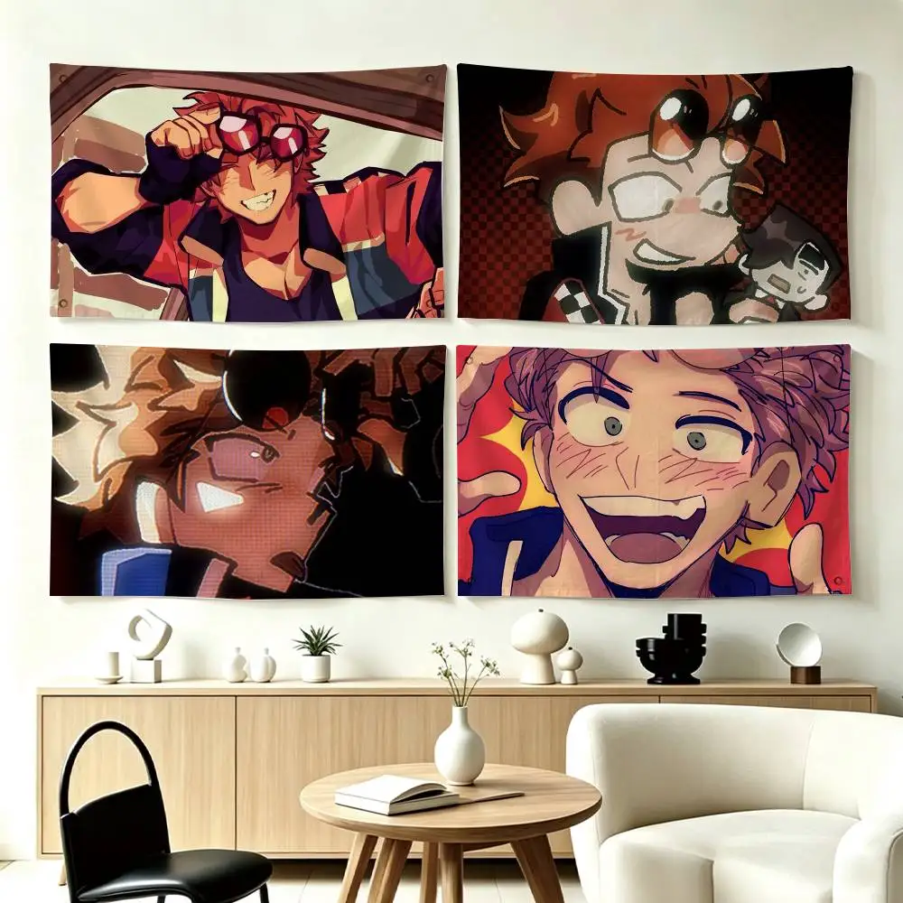 Benny Jackpot Crash Course Eddie Flags Wall Hanging Tapestry Outdoor Garage Room Decorative flag Background Blanket