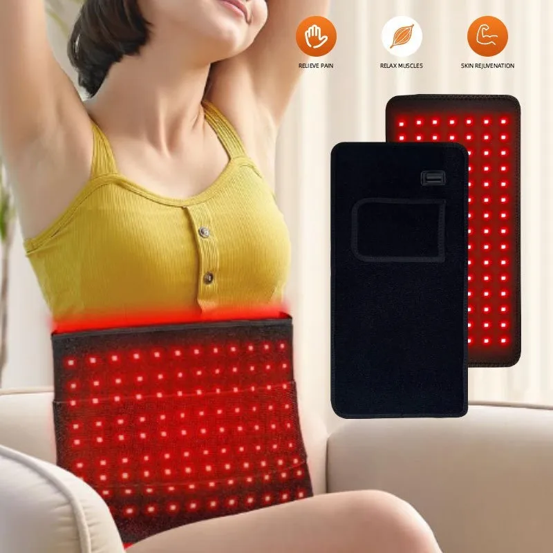 

Updated Therapy Heating Pad for Body Infrared Light Device Cushion Mat Waist Back Shoulder Muscle Pain Relief Relax