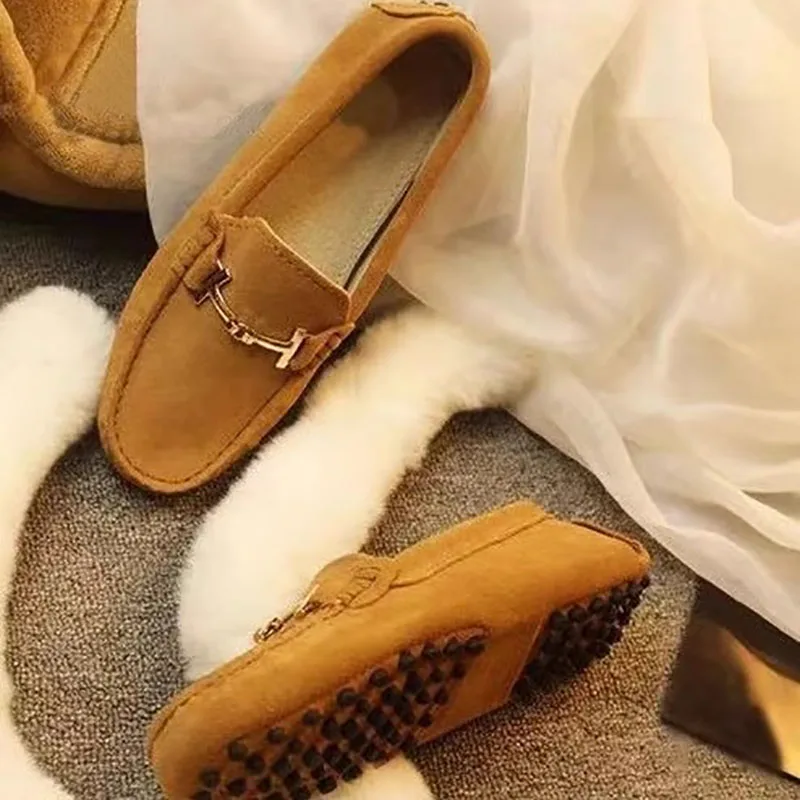 

Shoes Women 2025 New Women Genuine Leather Flats Casual Spring Summer Lady Loafers Ladies' Walking Shoes Multi Color Selection