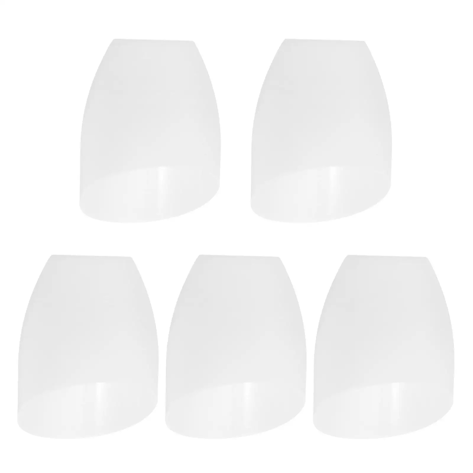 

5pcs Horseshoe Lampshade 42mm White PP Table Lamp Cover Dustproof LED Light Shade Bedroom Living Room Decorative Plastic