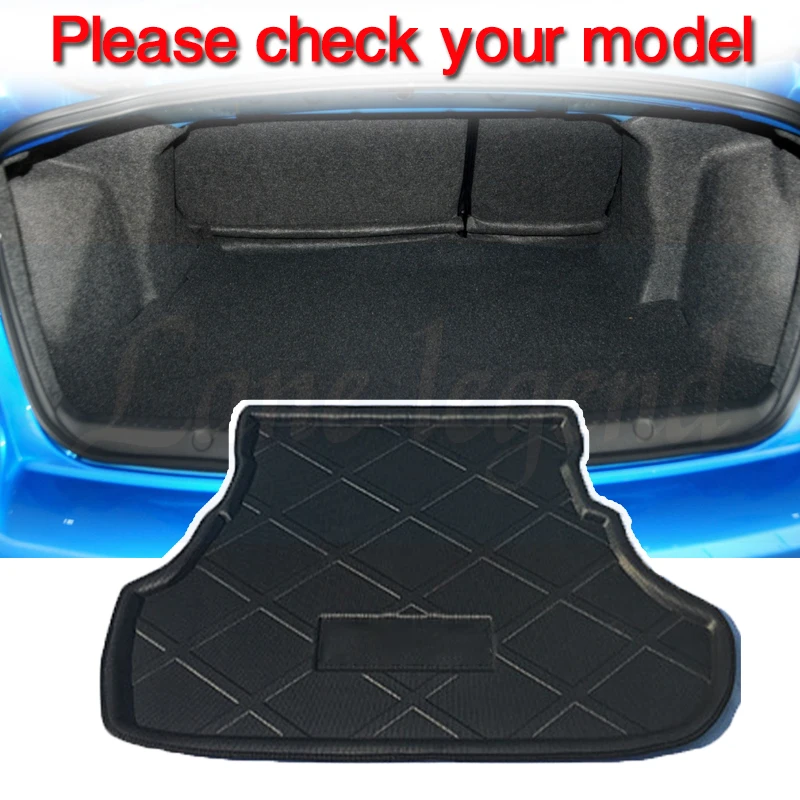 For Mitsubishi Lancer ex 9 Sedan Galant Fortis 2008 - 2016 Boot Cargo Liner Tray Trunk Floor Mat Carpet Cover 2009 2010 2011 12