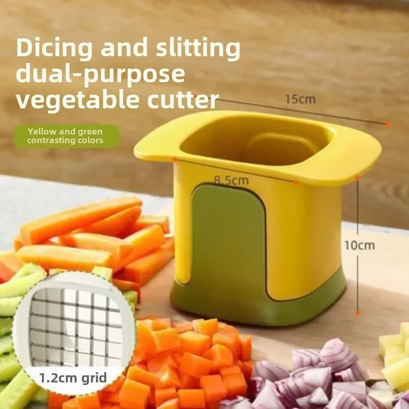 Pengiris bawang, pengiris goreng Perancis, pengiris wortel dan Ham, pengiris kentang dan timun rumah tangga, pengiris