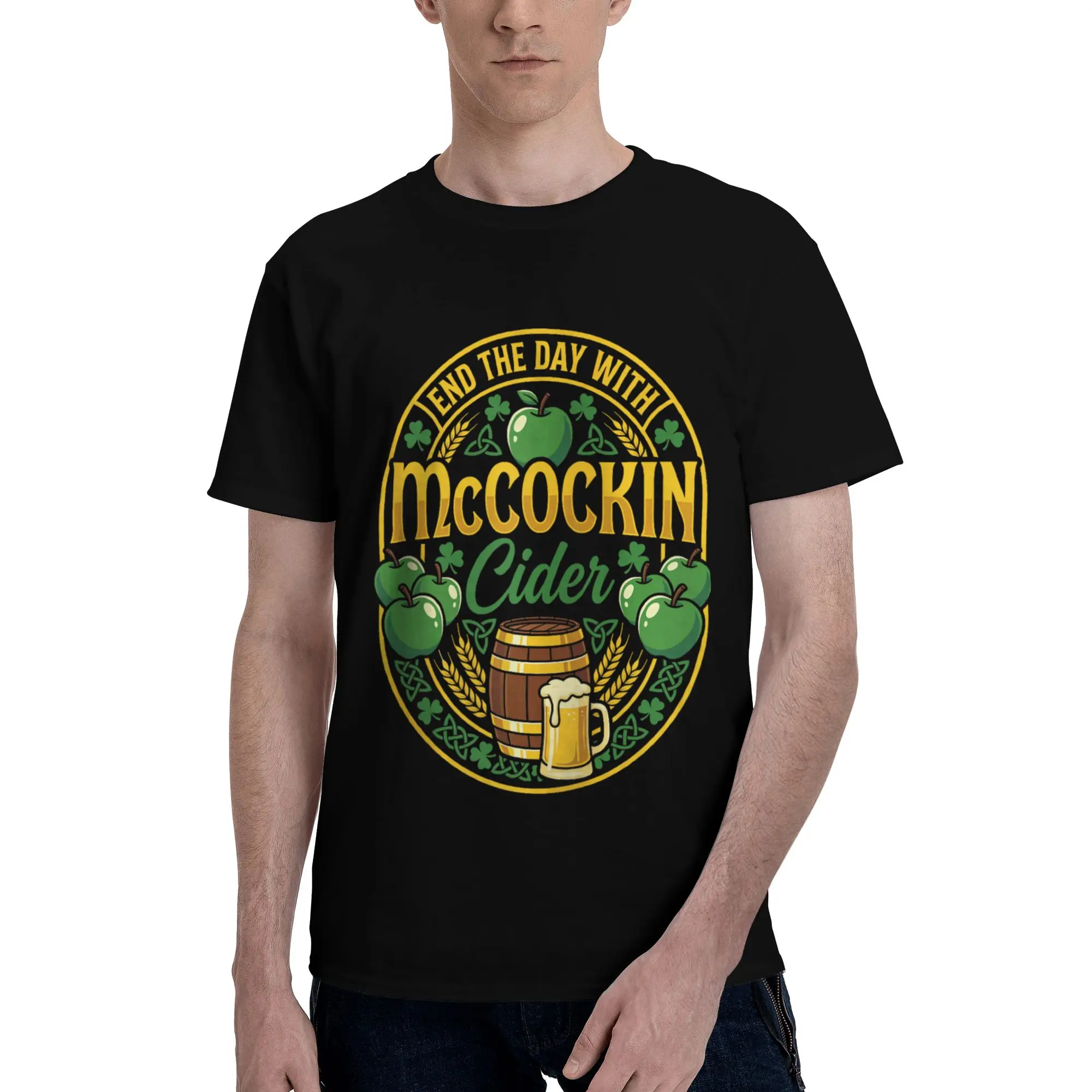 McCocking Cider 796P Men T-Shirt Clothes  Tee Shirt Short Sleeve fugees 100% Cotton