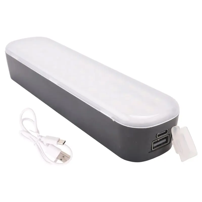 A74E-Tent Light Solar Rechargeable Camping Lantern 3600Mah Power Bank 3 Light Modes LED Work Lamp Garage