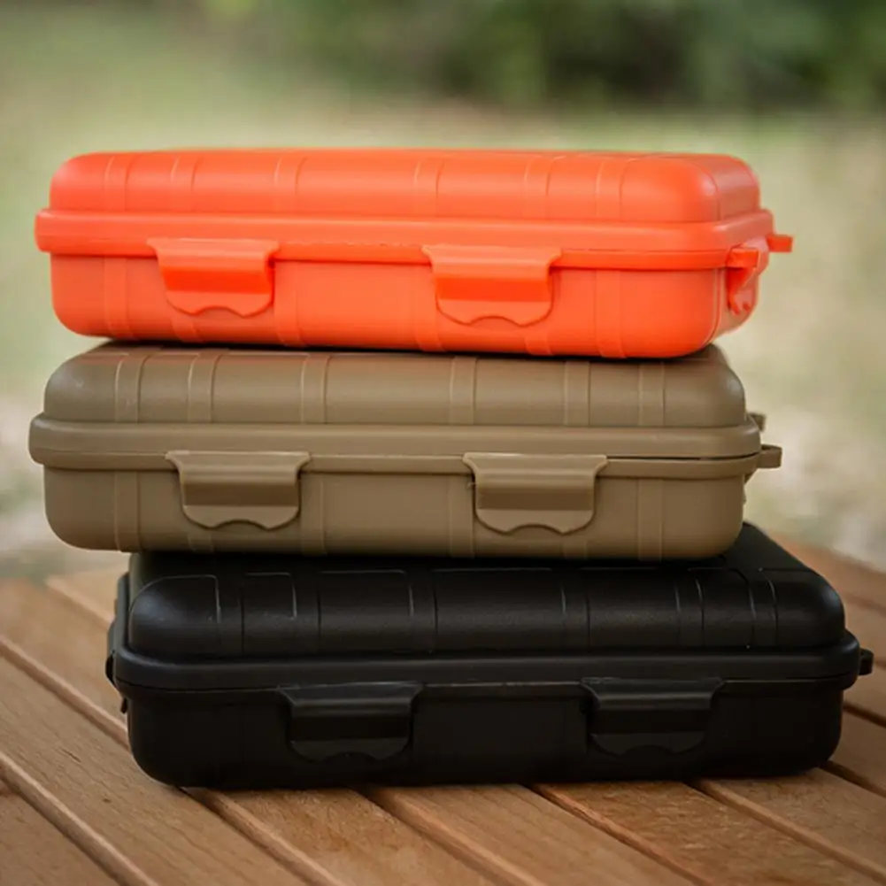 Outdoor Waterproof Storage Box Plastic Sealed Survival Box Container Camping Outdoor Travel Storage Box Camping Storage Boxes