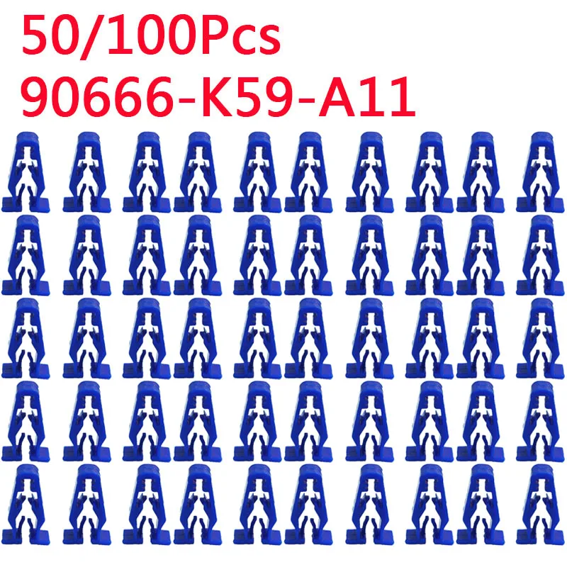 50/100 шт. автомобильная защитная панель, боковой замок, защелкивающиеся зажимы для Honda Grom MSX 125 PCX160 LEAD125, корпуса фар 90666-K59-A11, автомобильная часть