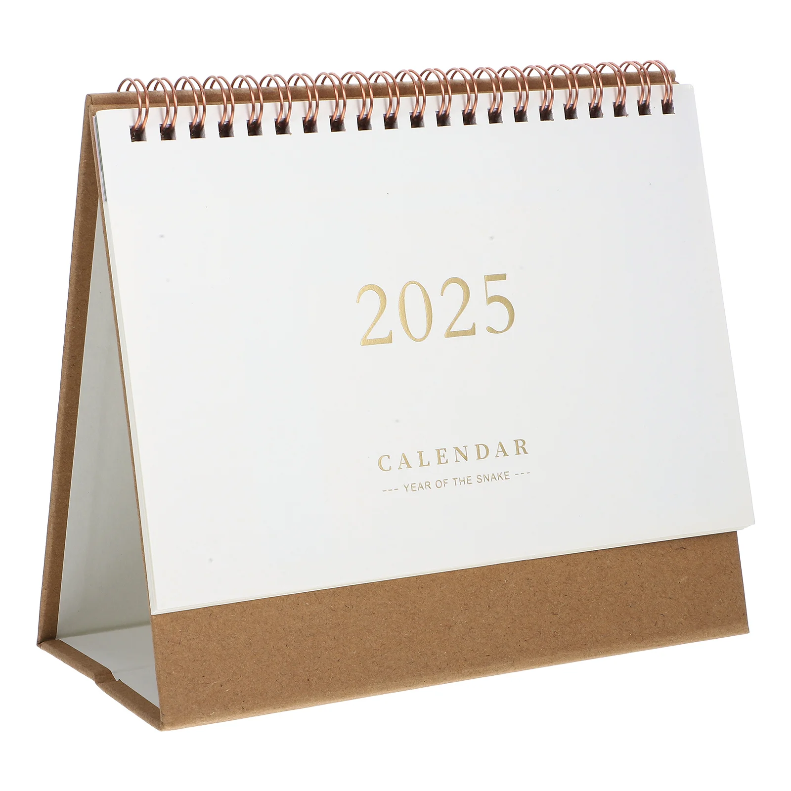 Portable 2025 Desk Calendar Office Planning Paper 2024 Planner Standing Decoration