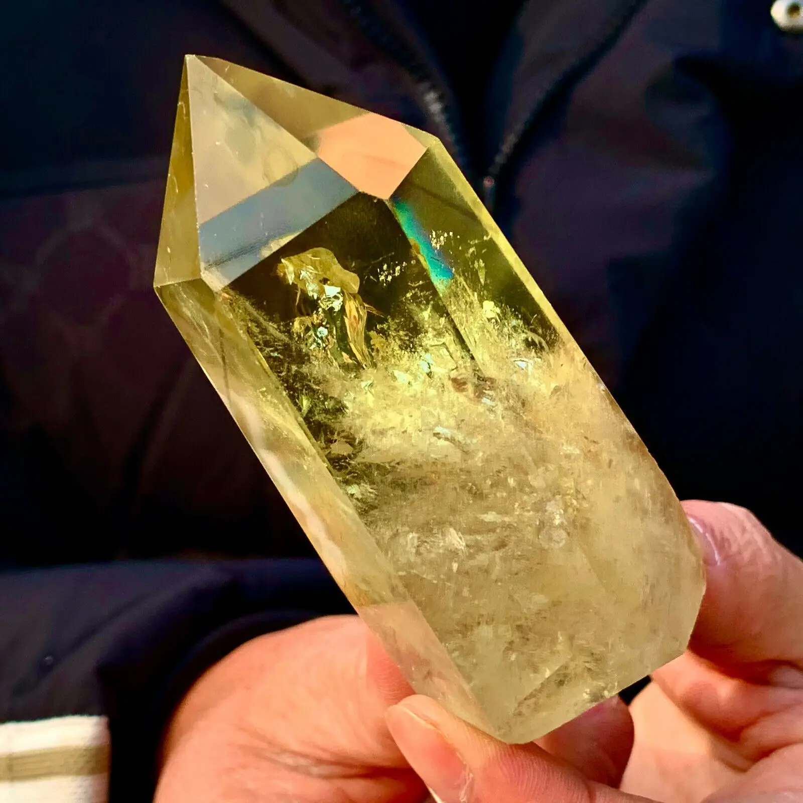 Natural Citrine Smoky Crystal Obelisk Topaz Quartz Pillars Healing Point