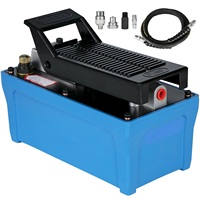 10000PSI Air Hydraulic Pump ALUMINIUM Pneumatic Hydraulic Foot Pump for Heavy Machinery Rigging & Moving Auto Repair Oil Rigging