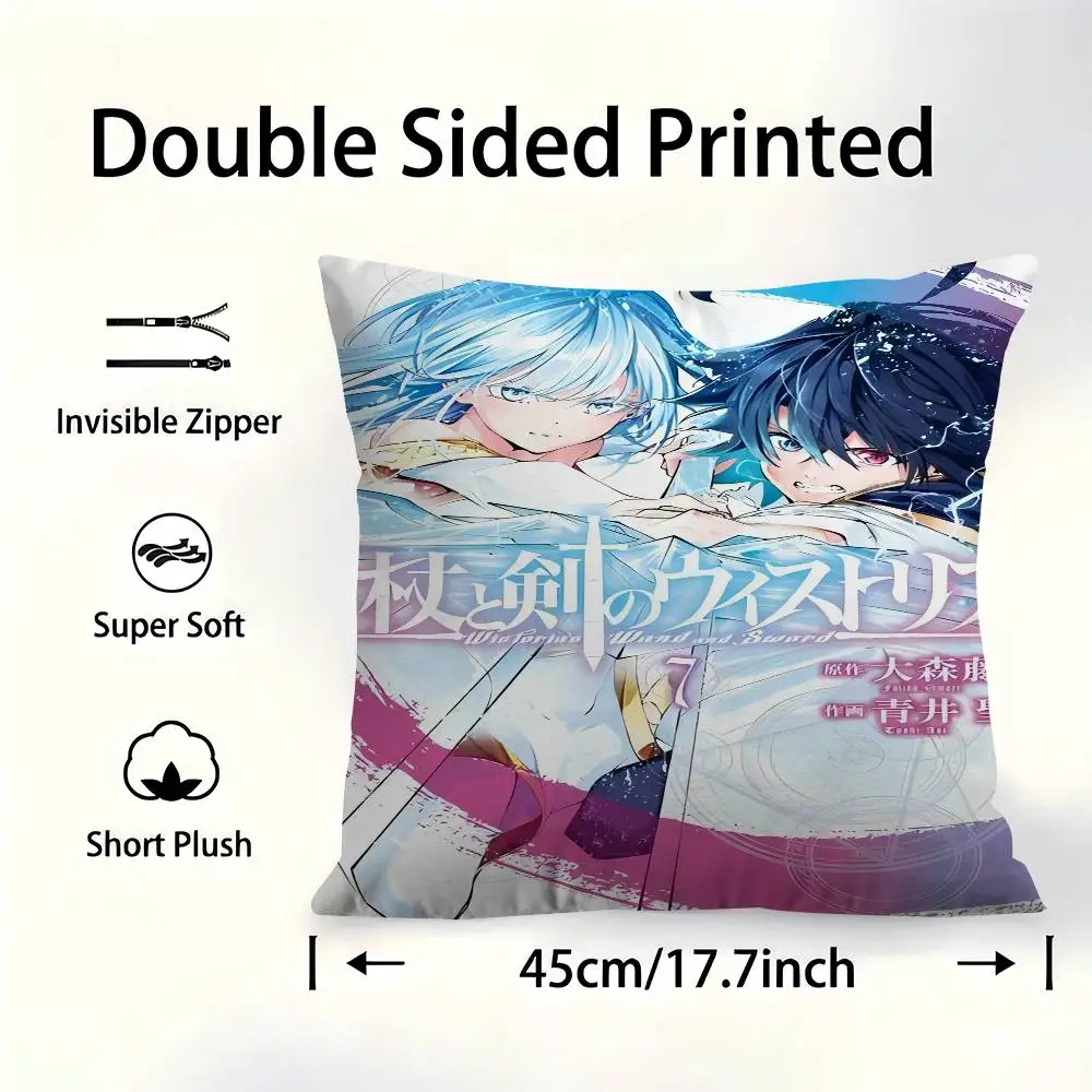 

Tsue To Tsurugi No Wistoria Anime Pillow Anime Pillow Sofa Bed Head Pillow Cover Cushion Cover 45x45 Cm Fashion