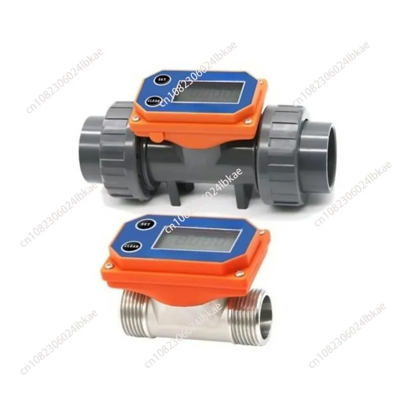 Zjpvc/sus-bt01-dn25 charging turbine flow meter 5% accuracy measurement 20-280l/min ip68 water meter