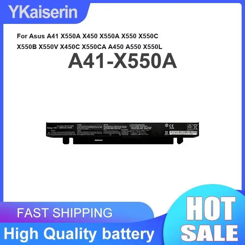 Laptop Battery A41-X550A 4600Mah For Asus A41 X550A X450 X550 X550C X550B X550V X450C X550CA A450 A550 X550L