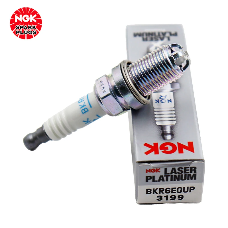 NGK Automotive Single Platinum Spark Plug BKR6EQUP 3199 is suitable for A8 Porsche Bentley(4PCS)