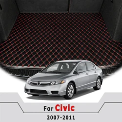 Car Trunk Mats For Honda Civic 2007 2008 2009 2010 2011 Vehicle Cargo Liner Carpets Auto Interior Accessories Waterproof