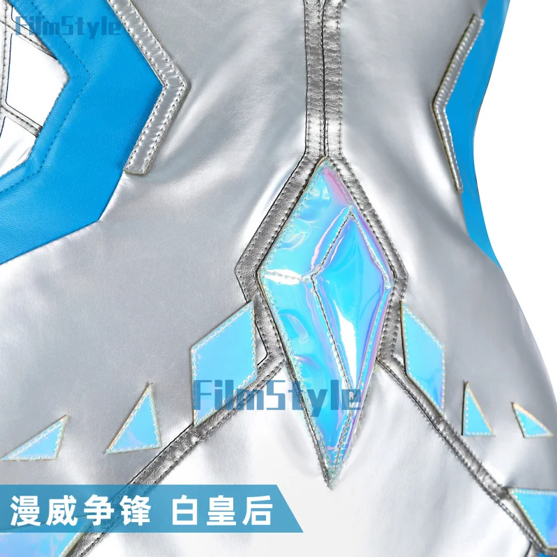 زي الملكة البيضاء التأثيري إيما فروست المنافسين زي الهالوين كرنفال حفلة عيد الميلاد لعب دور الملابس الملابس للنساء #3