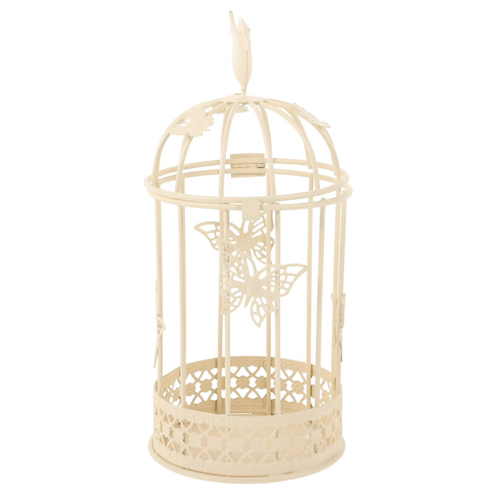 

Iron Holder Vintage European Butterfly Cage Tealight Candlestick Wedding Centerpiece Home Decoration Romantic Furnishing