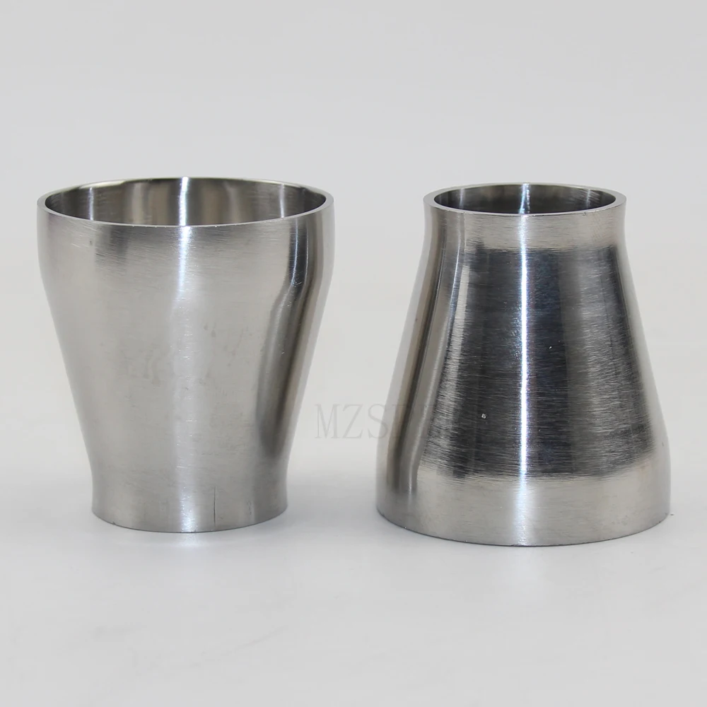 1Pcs 19mm 25mm 32mm 38mm 45mm - 51mm Car Accessories Tube Exhaust Pipe Adapte SS304 Stainless Steel Butt Welding Speed Reducer