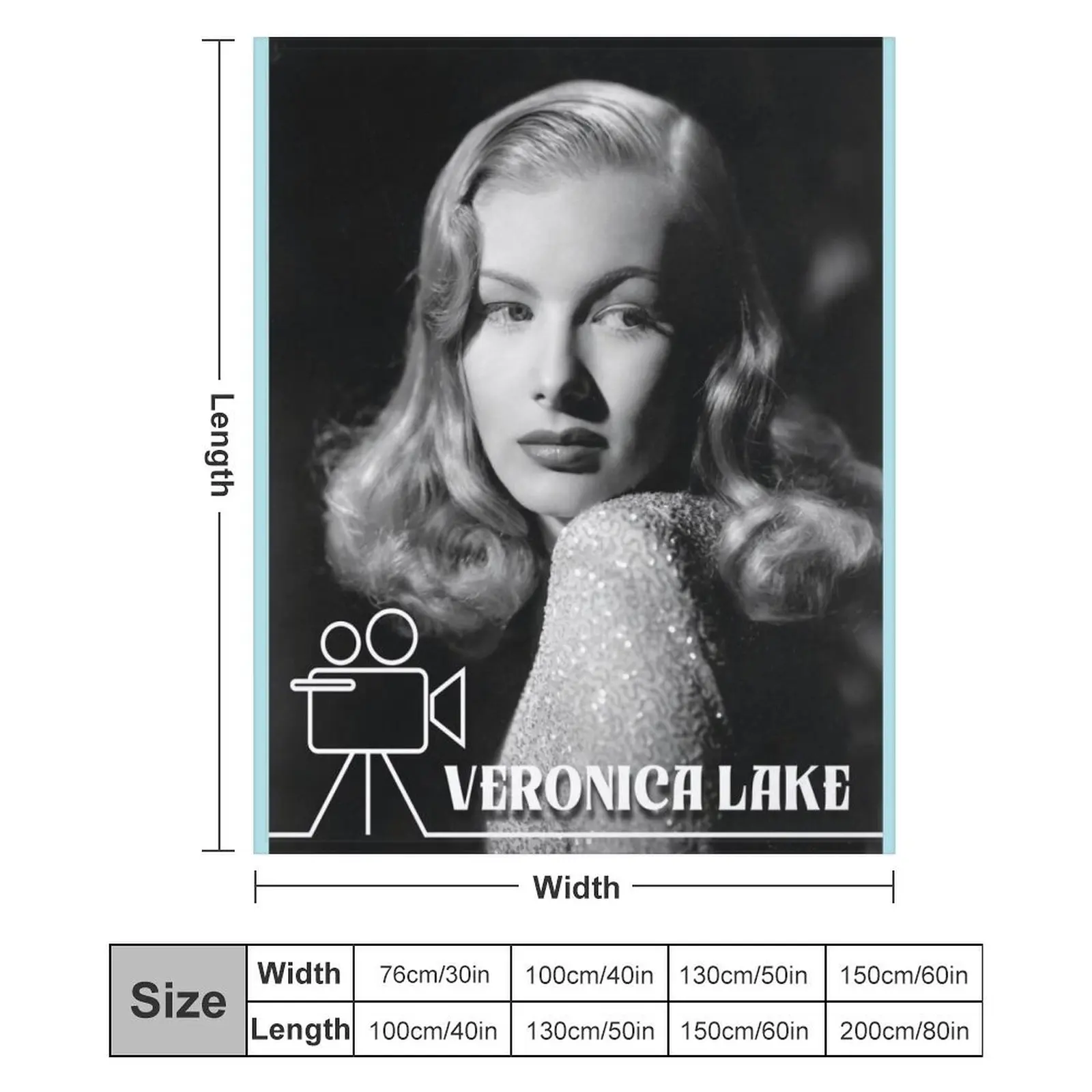 Veronica Lake Throw Blanket Designers Vintage for winter Summer Beddings Blankets