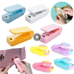 Plastic Heat Bag Sealer Food Packaging Sealing Machine Portable Snack Bag Sealing Clip Kitchen Storage Accessories Home Gadgets