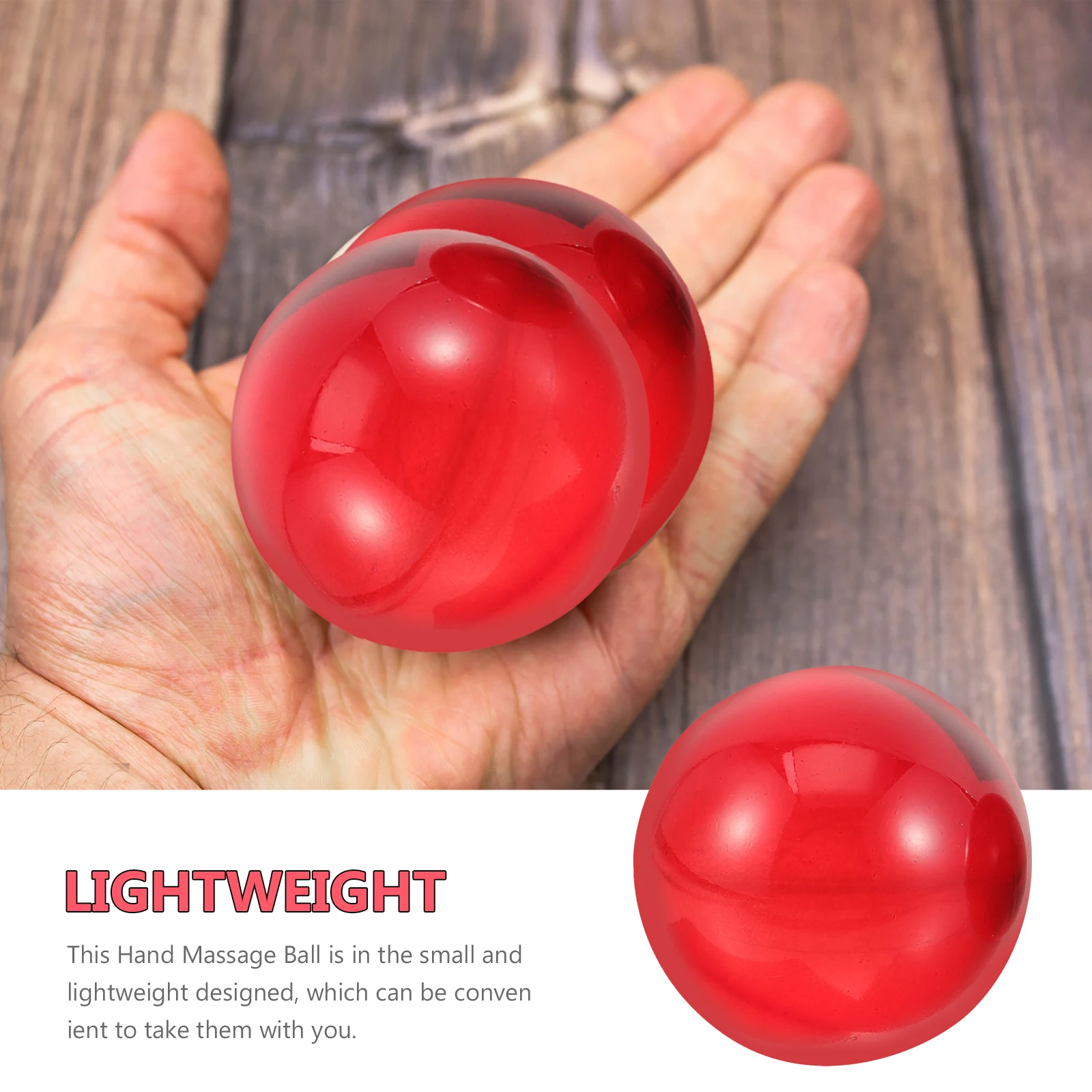 

1Pair Hand Exercise Resin Balls Compact Massage Fitness Tool for Relieving Tired Muscles Pain Portable Smooth Rolling Palm