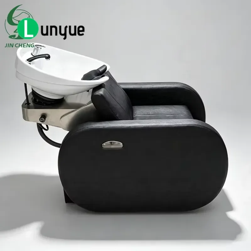 Shampoo Chair with Basin Hair Sink for Spa Beauty Furniture Durable Comfortable Professional Equipment