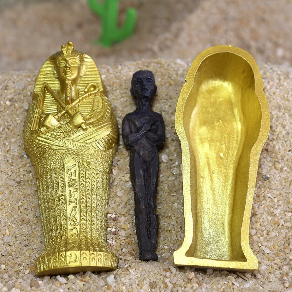 Decor Egyptian Mummy Model Egyptian Mummy Egypt Miniature Egyptian King Sandplay Mummy Figurine.Model Hot Sale