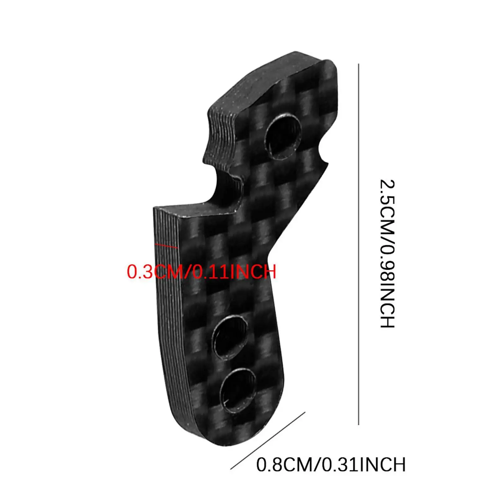 2 Stuks Stuurknokkelarm Koolstofvezel Reserveonderdeel 1:10 Doe-Het-Zelfaccessoire