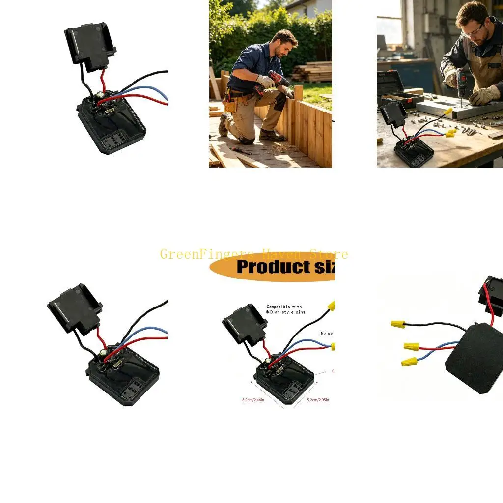 F68D 21V Repair Circuit Board for Drills, 8 Pin Replacement Part with Variable Speed Function, Reverse Drive, and Wire Set for