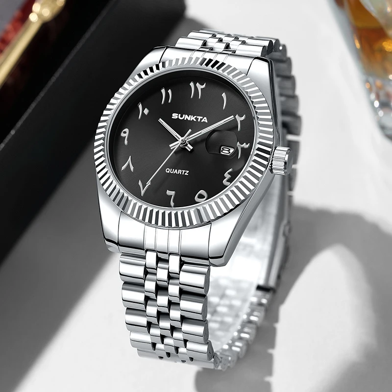 SUNKTA السيدات ساعات مضيئة العلامة التجارية الفاخرة مقاوم للماء كوارتز ساعة معصم المرأة بسيطة أنيقة سوار ساعة هدية للنساء #4