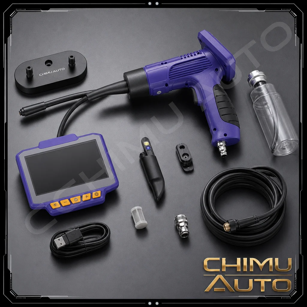 【CHIMU AUTO】 4.3 Inch HD Screen Visual Cleaning for Car Air Conditioner Duct Washer High Pressure