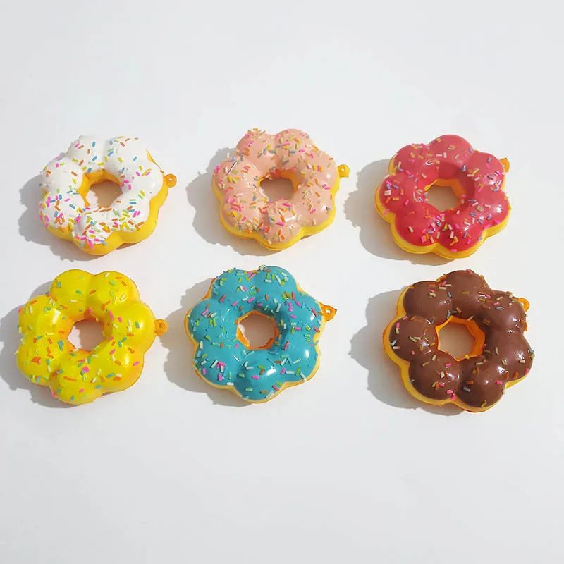 

Новый имитация пончика из искусственной кожи, игрушка с медленным отскоком, имитация хлеба, десертного орнамента, детская игрушка для сжатия, наклейки на холодильник, подвесные