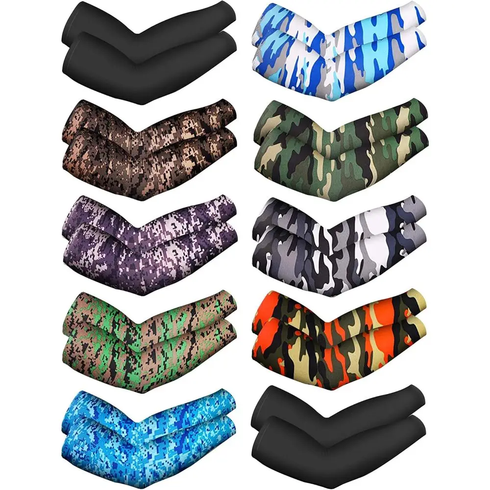 

Ultra-Cool 10 Pairs UV-Protective Ice Silk Arm Sleeves for Unisex Outdoor Sports and Activities