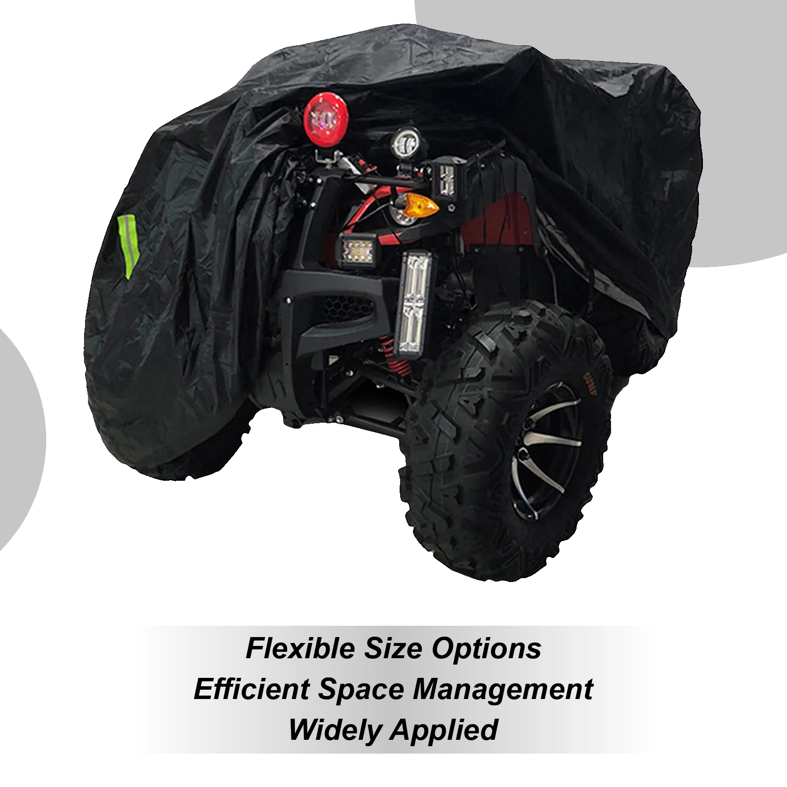 

190T Quad Bike ATV Cover UV Protection Oxford Cloth Protector 4 Wheel Quad Protective Cover Waterproof Resistant Dust Protector