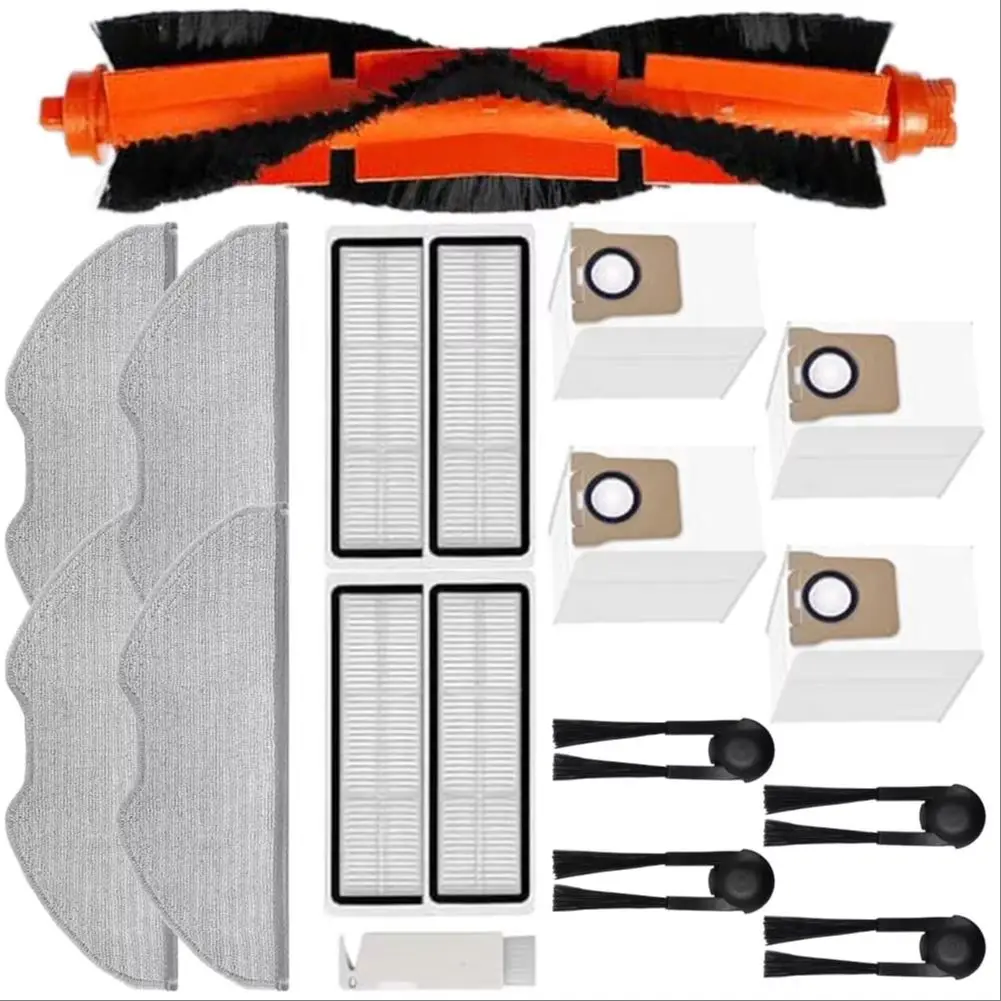 Hauptbürste Seitenbürste HEPA-Filter Mopp Pads Staubbeutel Reinigungsbürste für Xiaomi Roboter Staubsauger H40 OV51 Staubsauger Zubehör