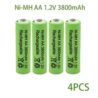 New AA 1.2V 3800mAh High-Capacity Ni-MH Rechargeable Battery for Toy Remote Controls + Charger