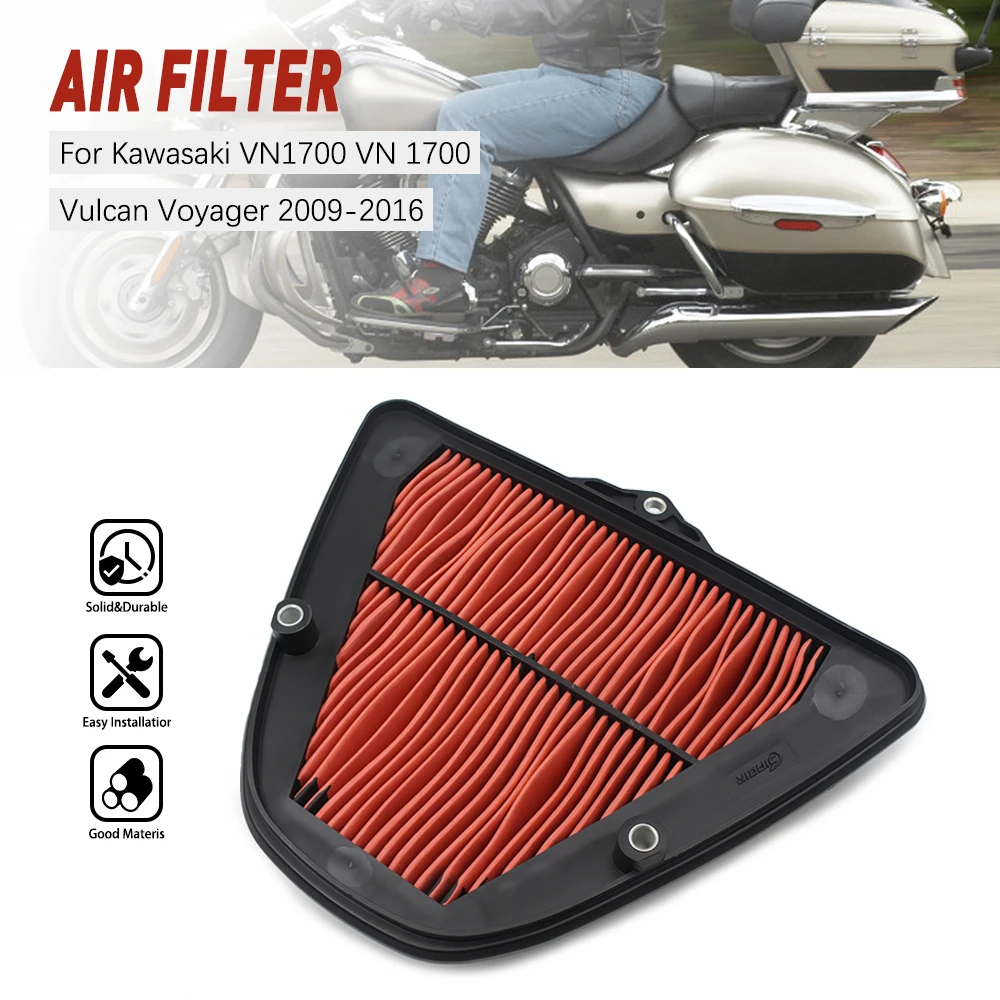 

Motorcycle Engine Air Filter Cleaner Air Intake Filter Element For Kawasaki VN1700 Vulcan 1700 Voyager ABS 2009-2016
