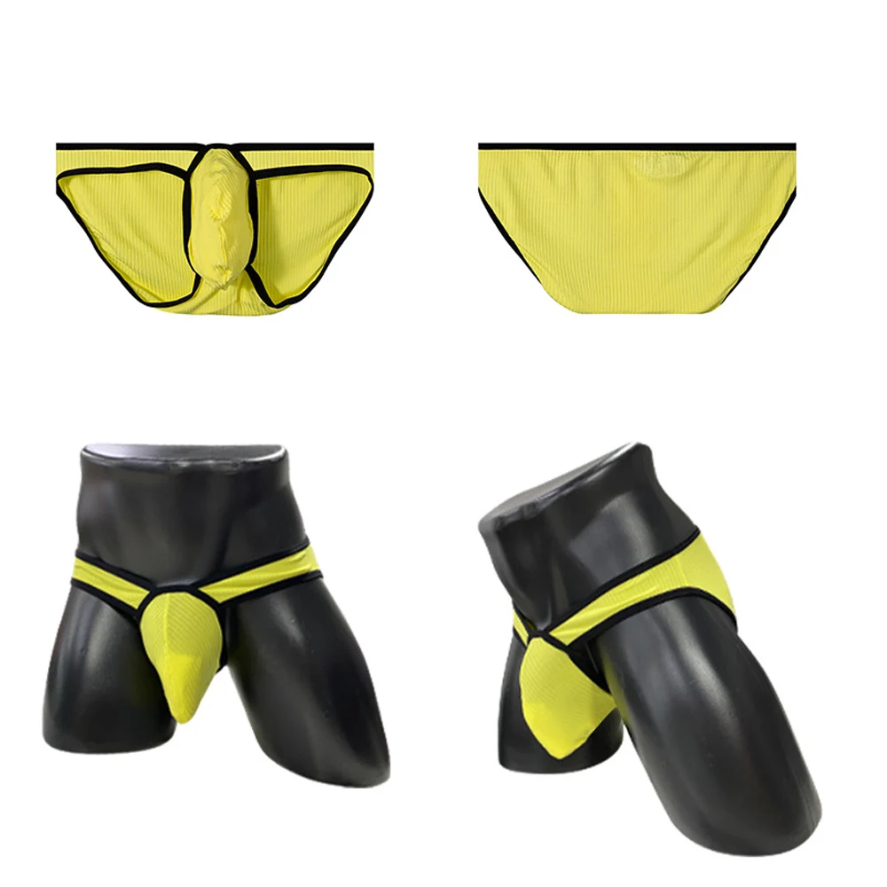 

Men's Triangle Pants With High Forks Sexy And Low Waist Breathable Sporty And Seamless Buttocks Lifting