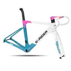 Aero Carbon Road Frameset Rear Hanger Disc Brake Bike Frame Support Max 28C T47 Road Race Bicycle Frames