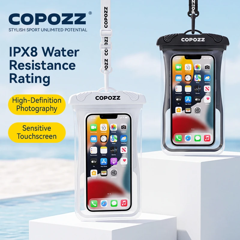 COPOZZ Skiing&Snowboarding Waterproof Phone Case Cover Touchscreen Mobilephone Diving Bag Pouch for iPhone Xiaomi Samsung Meizu