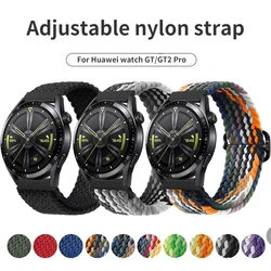 20Mm 22Mm Nylon Band Voor Huawei Horloge Gt/GT2/3 Pro Samsung Galaxy Horloge 3/gear S3 Verstelbare Geweven Horloge Band Voor Aamazfit Gtr