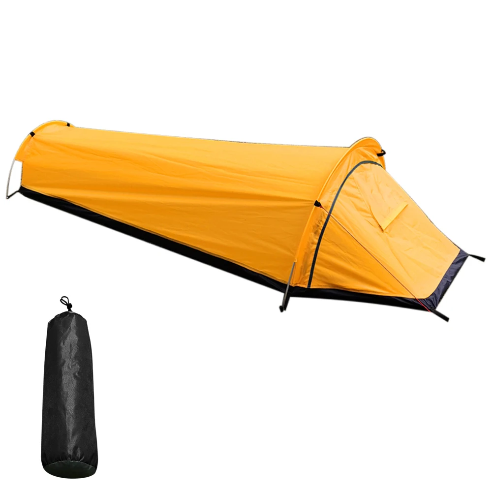 

Outdoor Camping Tent 220*90*50cm Single Person Tent Portable Lightweight Sleeping Bag Tent Windproof Rainproof Camping Tent