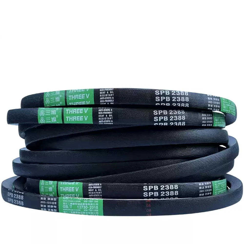 1/2/3Pcs  Length 1016mm 1068mm 2000mm-3150mm Type SPB Drive V Belt Rubber Transport Strap Narrow Conveyor Belts Effective Pitch