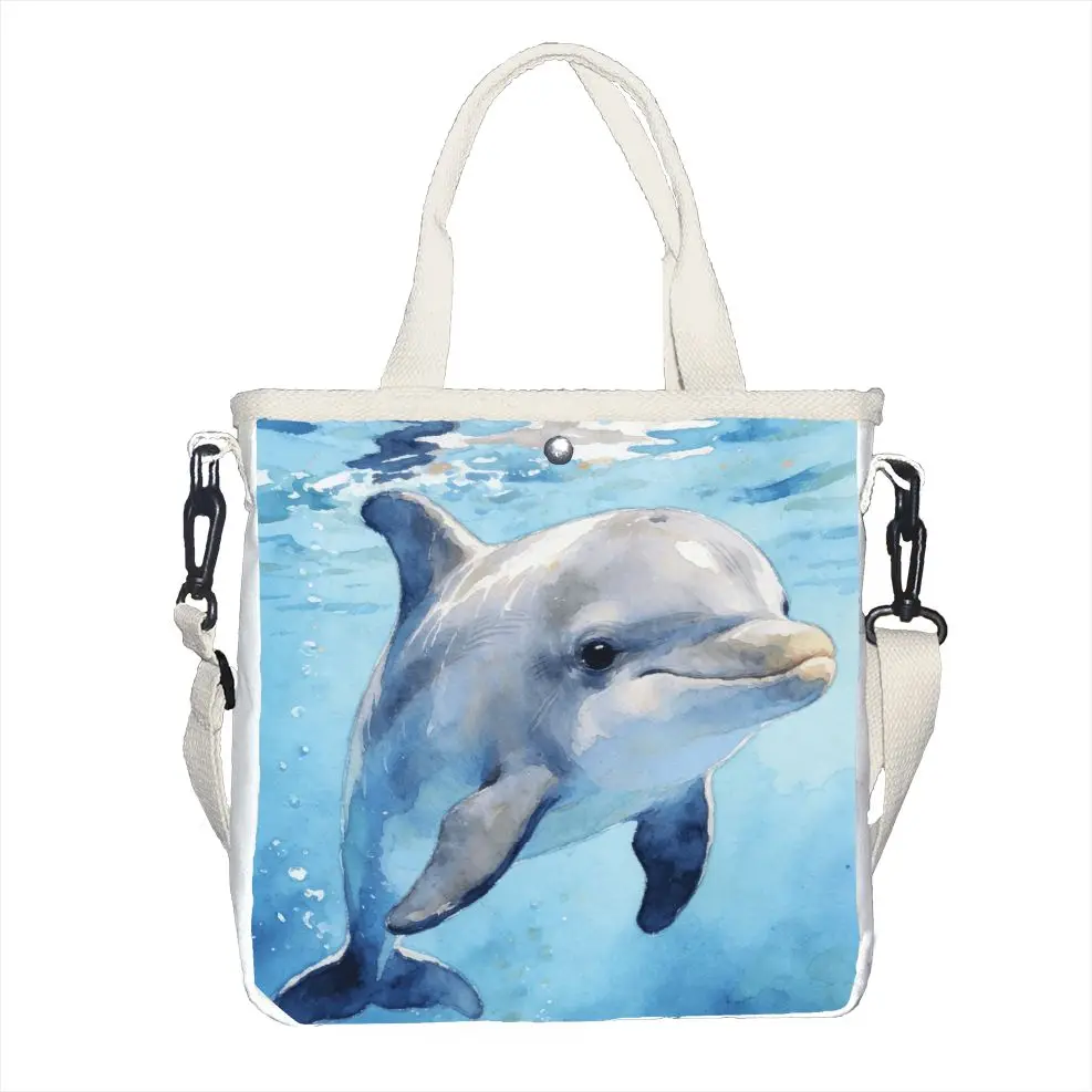 

Summer Beach Vacation Dolphin Print Handbag Mini Crossbody Bag for Women