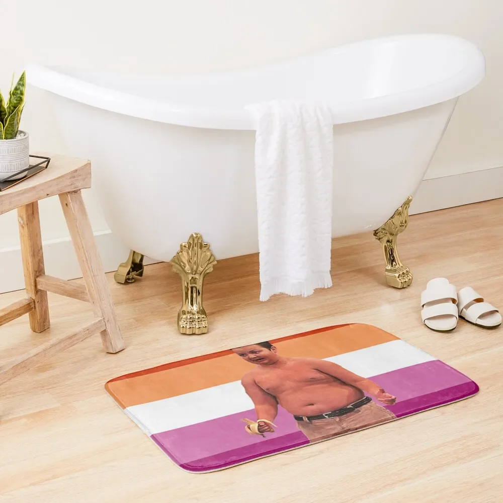 

Lesbian Flag Gibby Bath Mat Carpet For Bath Carpets For The Bathroom Washable Non-Slip Kitchen Rug Mat