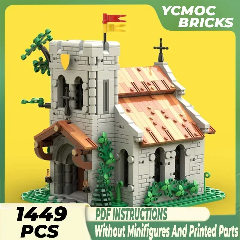 Moc Building Bricks Fortress Model Model Lion Knights' Church Technology Modular Blocks Gifts Christmas Toys DIY Sets Assembly