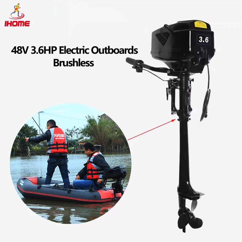 

48V 3.6HP Thrust Heavy Duty Brushless Electric Outboard Motor 800W Inflatable Fishing Boat Propeller Trolling Engine