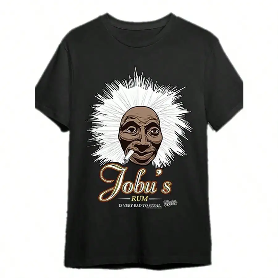 تي شيرت Major League Jobu'S Rum 339932 مضحك للرجال بأكمام قصيرة تي شيرت جرافيك مجموعة أسود PR
