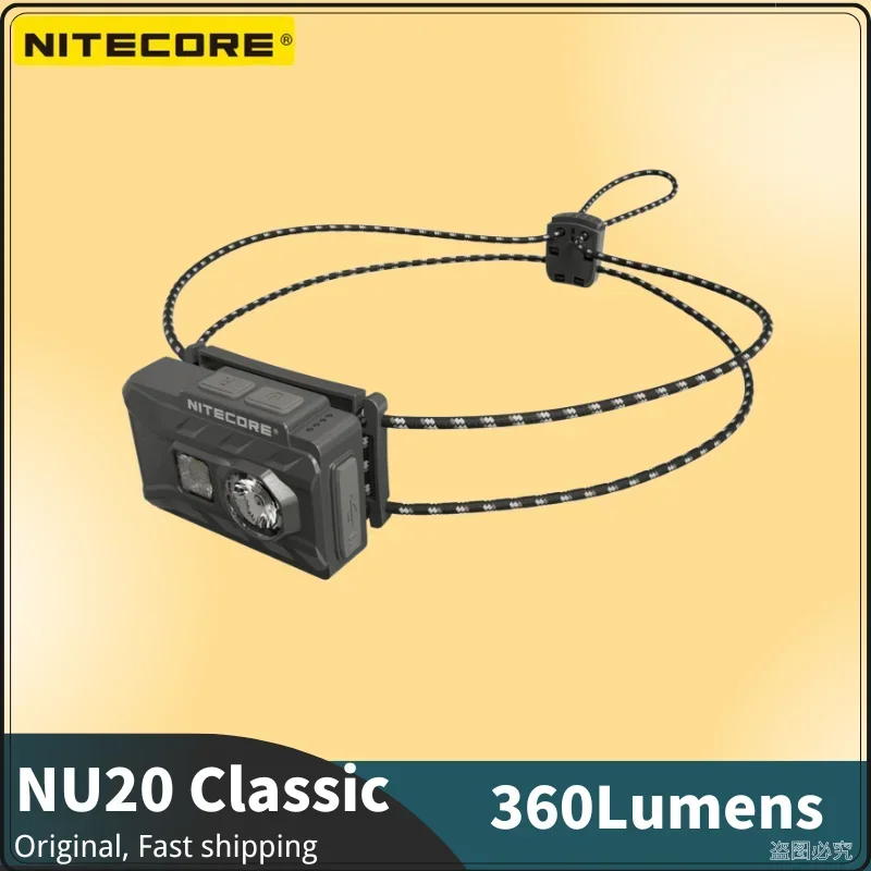 2024 New NITECORE NU20 Classic Rechargeable Headlight 360Lumens Running Camping Waterproof Headlamp