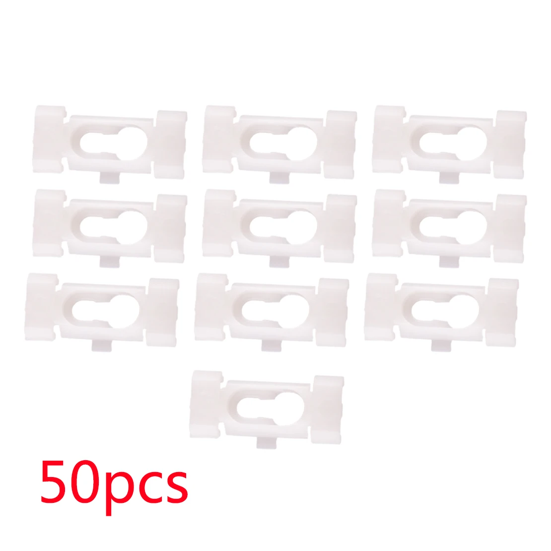 20175051 15633873 50pcs/set Top Roof Quarter Belt Reveal Molding Trim Clip Retainer Fastener Fit For GM Chevrolet Buick White